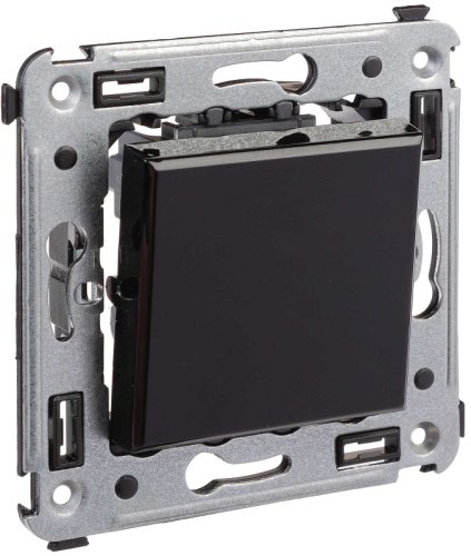 Выключатель без рамки DKC Avanti 1-кл. черный квадрат картинка